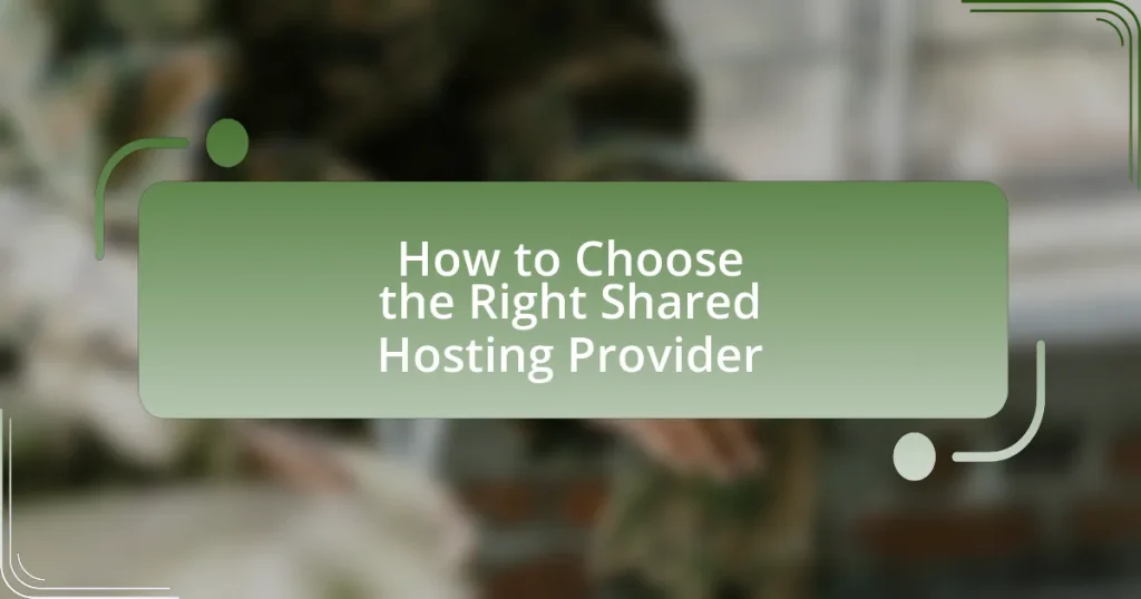 How to Choose the Right Shared Hosting Provider