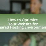 How to Optimize Your Website for Shared Hosting Environments
