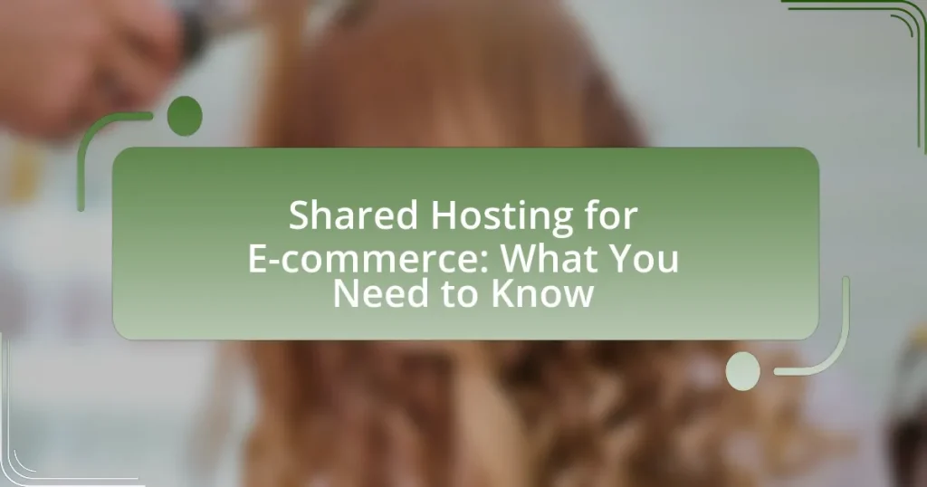 Shared Hosting for E-commerce: What You Need to Know