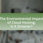 The Environmental Impact of Cloud Hosting: Is It Greener?