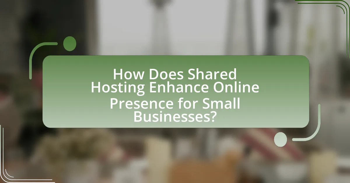 How Does Shared Hosting Enhance Online Presence for Small Businesses?