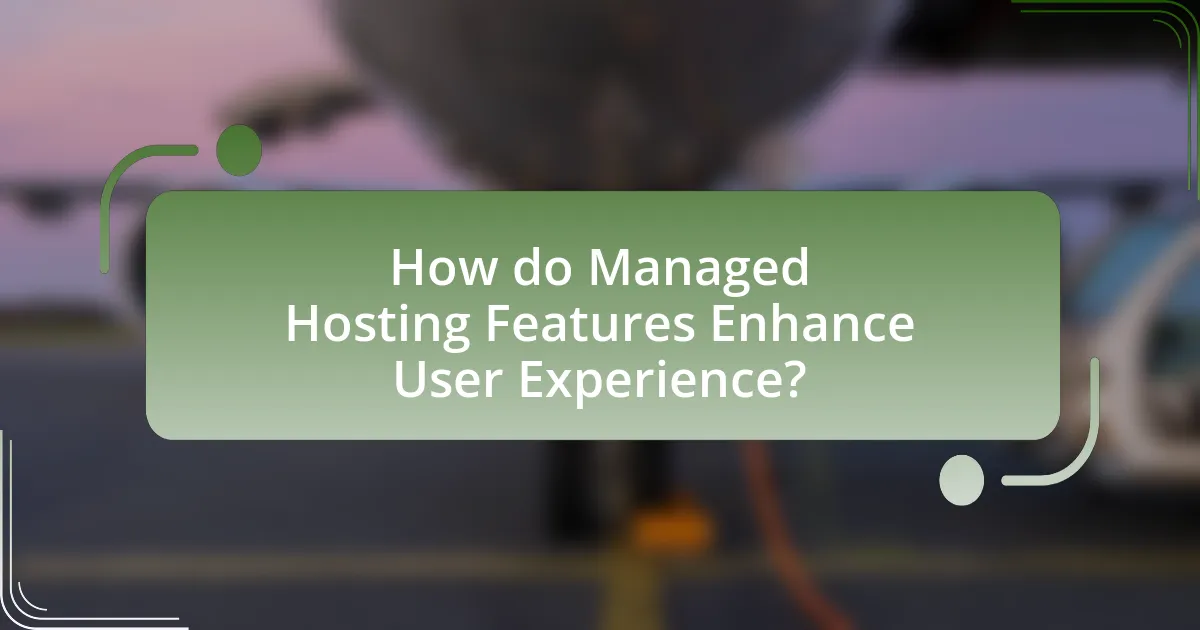 How do Managed Hosting Features Enhance User Experience?