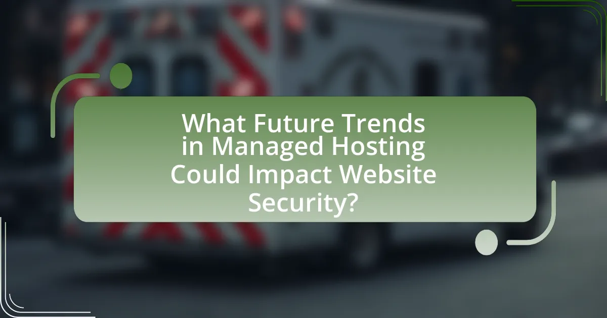 What Future Trends in Managed Hosting Could Impact Website Security?