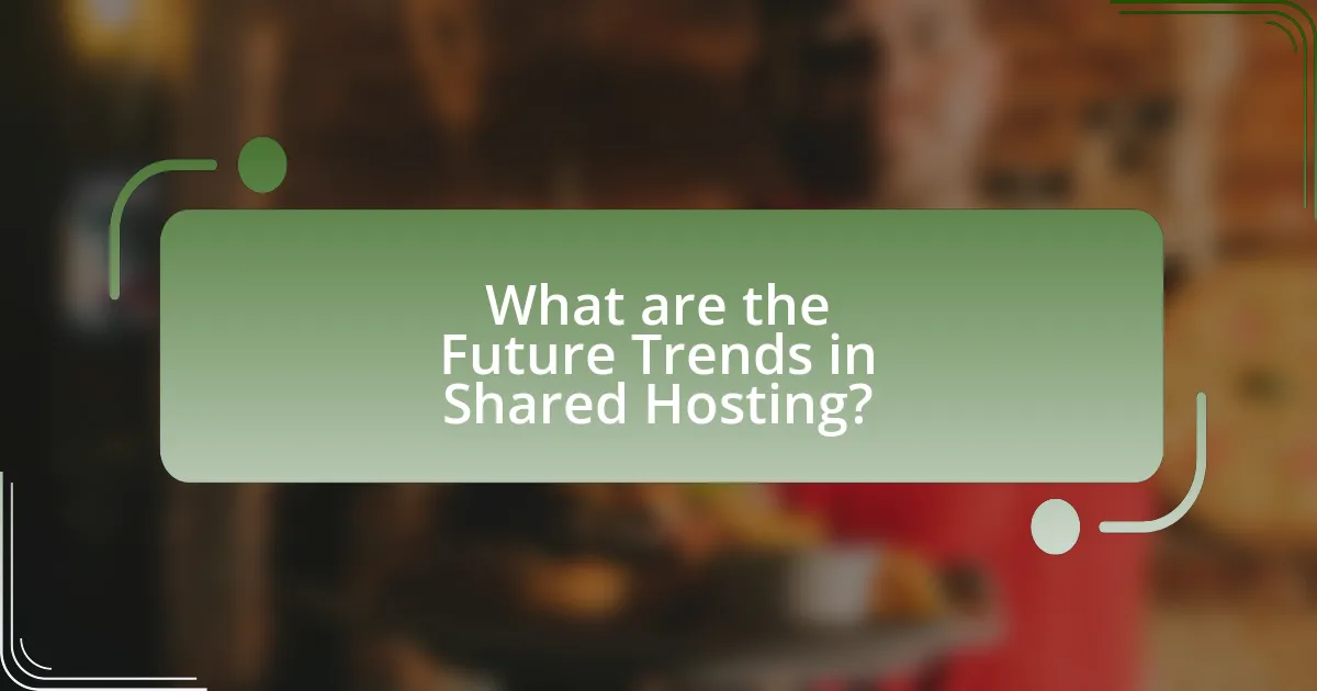 What are the Future Trends in Shared Hosting?
