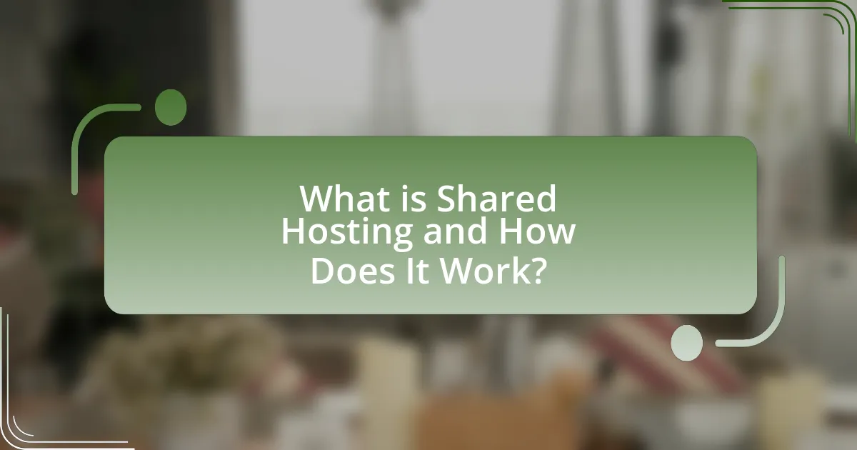 What is Shared Hosting and How Does It Work?